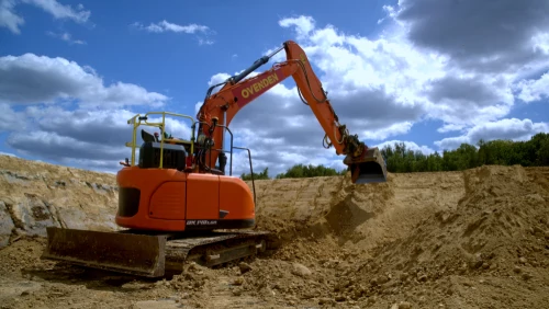 Digger with encon tiltrotator